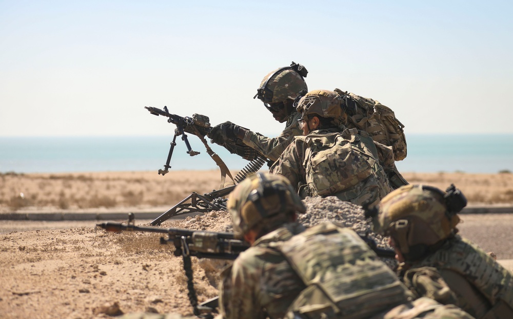 U.S., British, Kuwaiti Forces Team Up for FINEX during Eager Defender 24