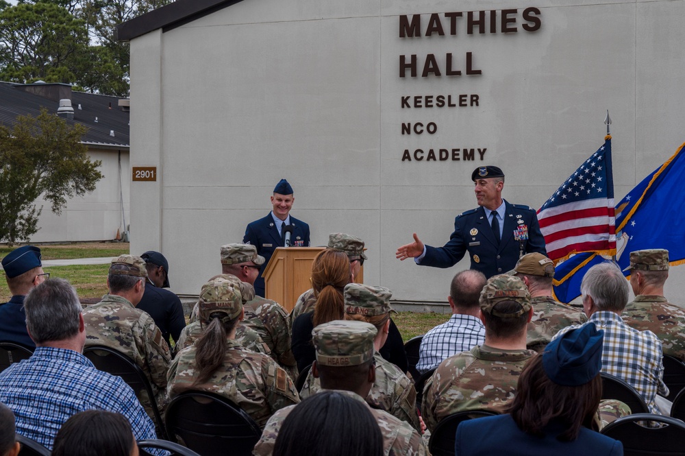 Mathies NCO Academy Assumption of Responsibility and Ribbon Cutting