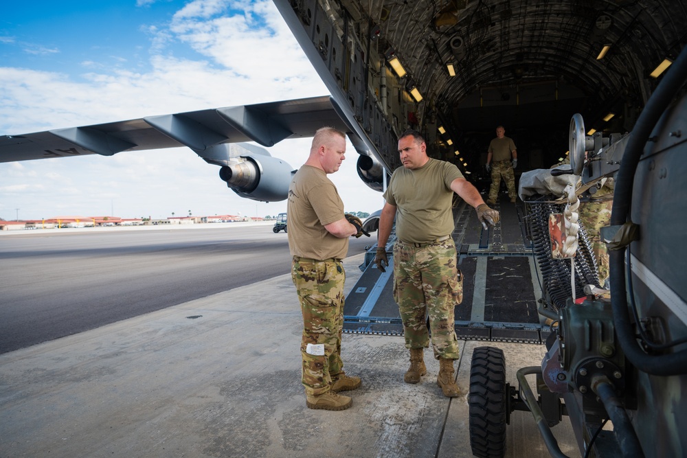 Wright Patterson C-17s relocate Whiteman A-10s following exercise