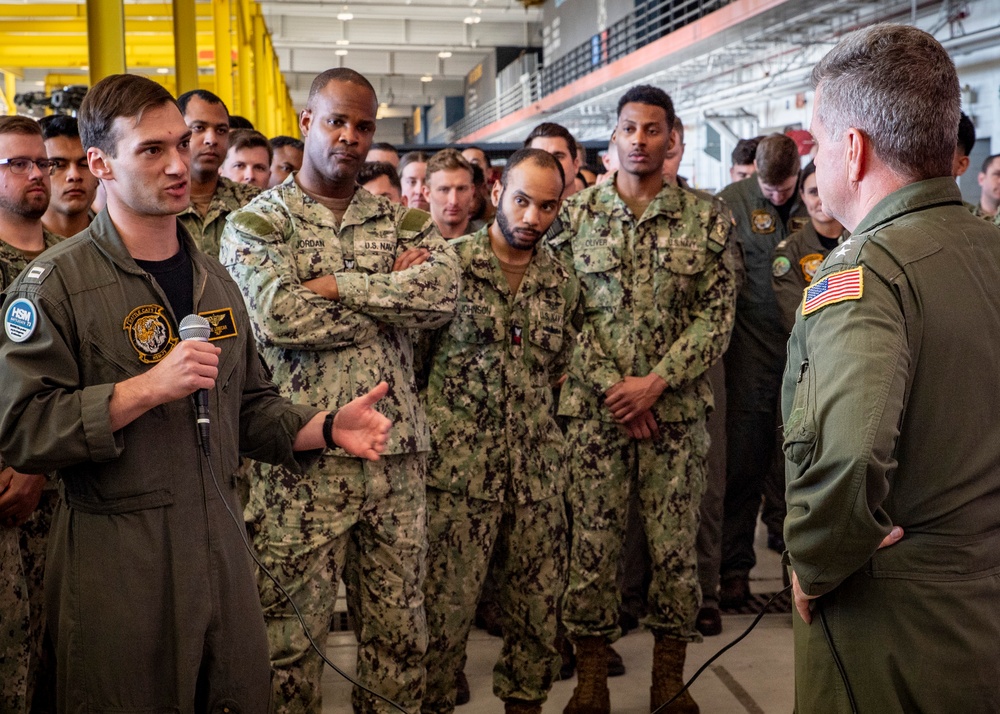 Adm. Samuel Paparo Speaks to HSM-73