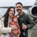 Aircrew members celebrate final flight