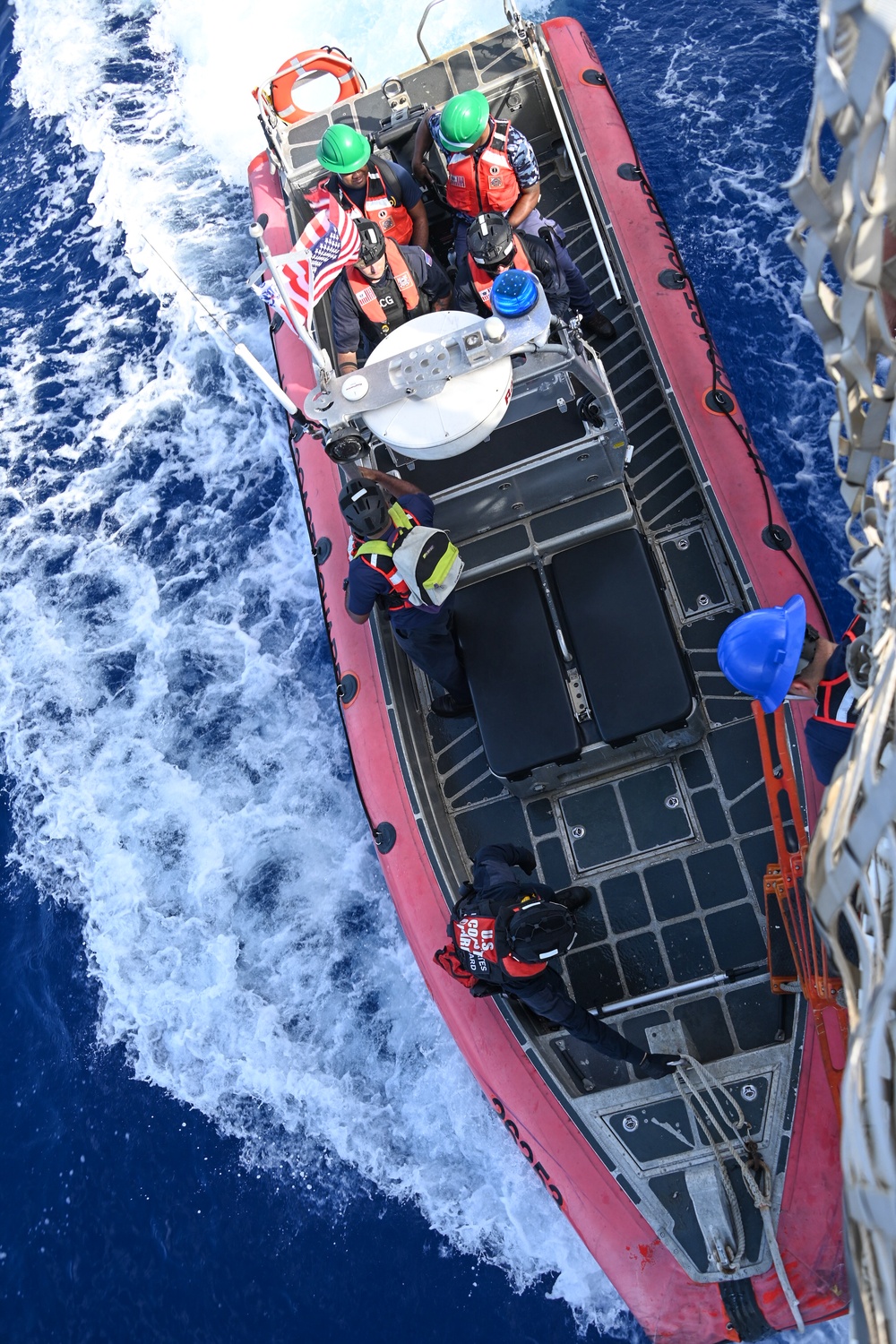 U.S. Coast Guard Cutter Harriet Lane, Fiji shipriders conduct fishery boardings