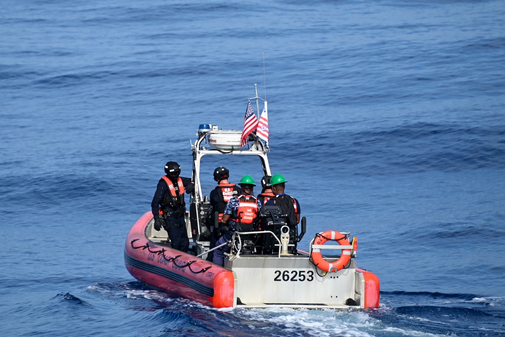 U.S. Coast Guard Cutter Harriet Lane, Fiji shipriders conduct fishery boardings