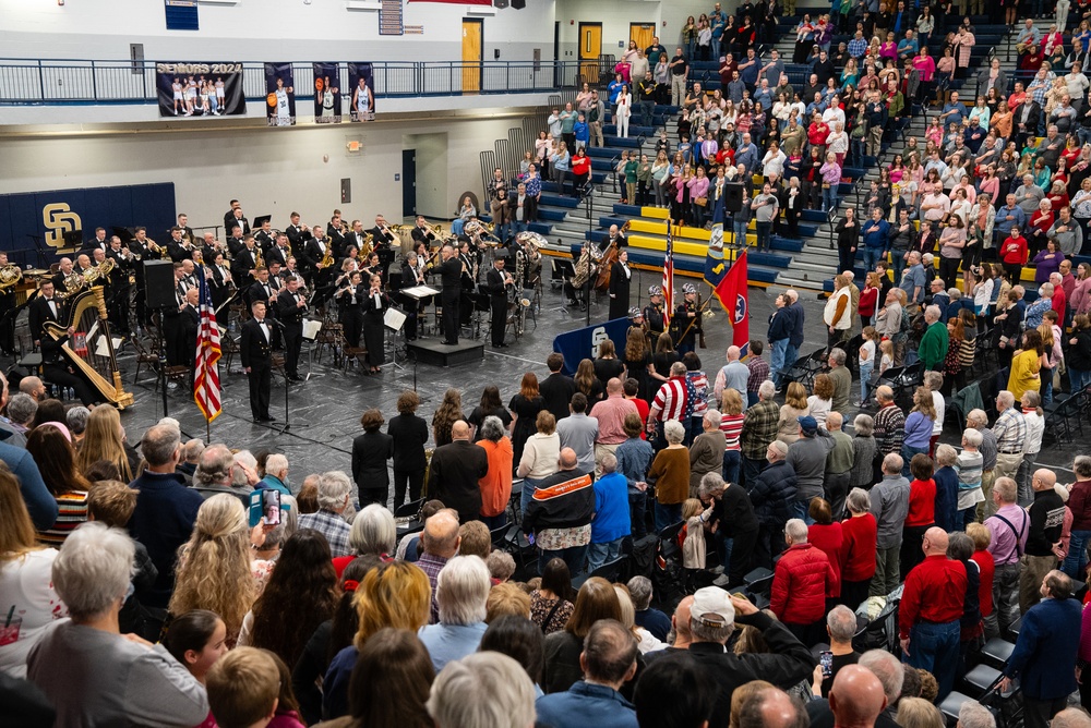 United States Navy Band performs at Soddy Daisy High School