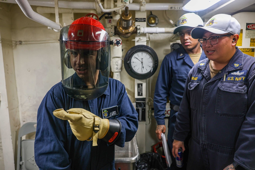 USS John Finn Conducts Engineering Training