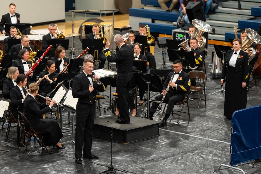 United States Navy Band performs at Soddy Daisy High School