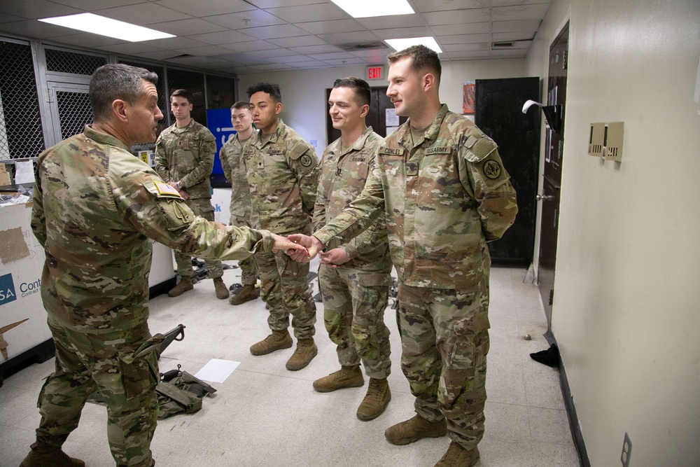 SMA Weimer meets Area I Soldiers