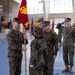 Alpha Company hold change of command ceremony