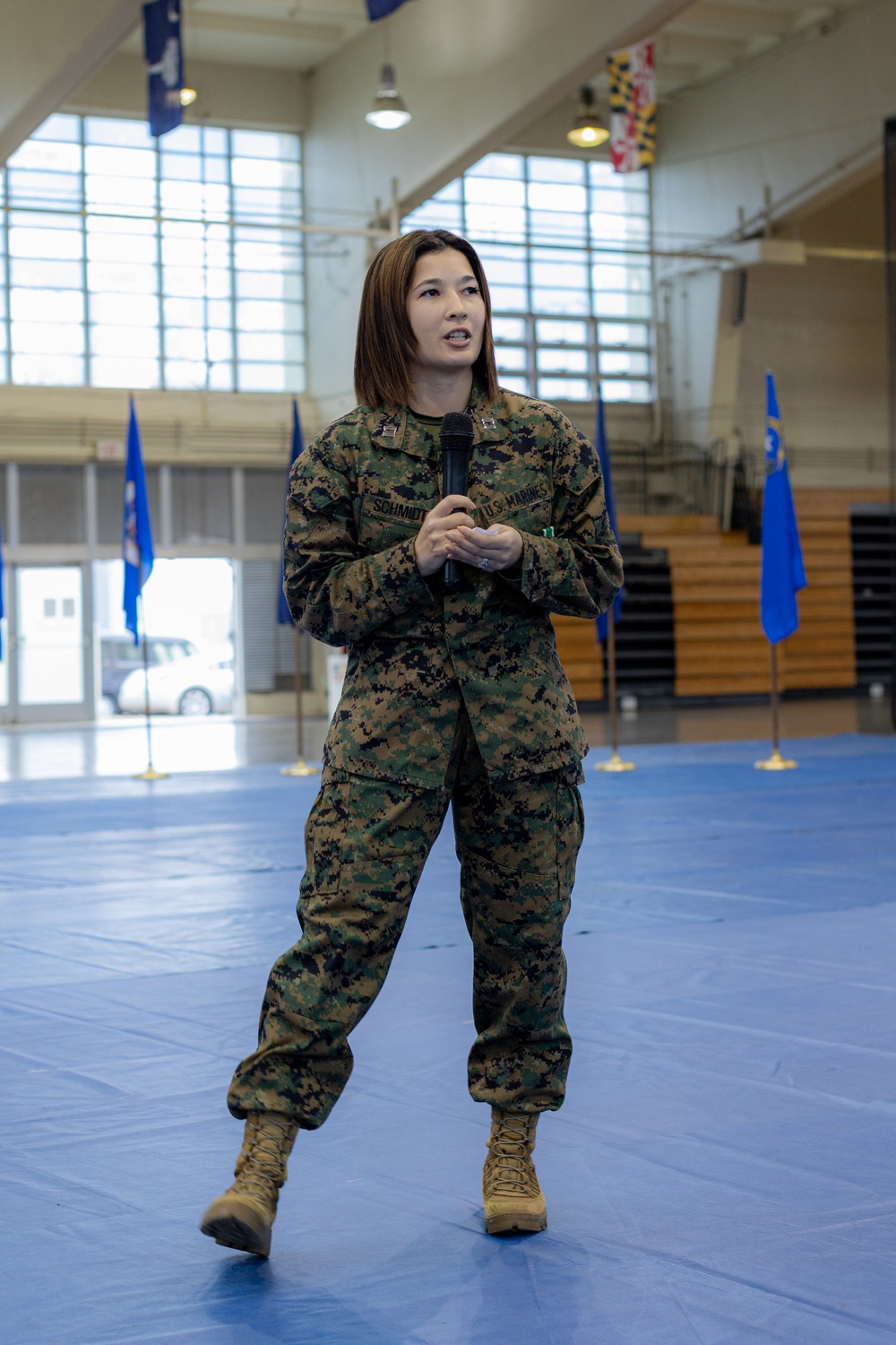 Alpha Company hold change of command ceremony