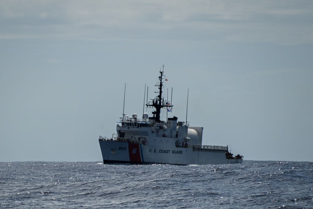 U.S. Coast Guard Cutter Harriet Lane, Fiji shipriders conduct fishery boardings