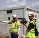 USACE gives progress update on temporary school to a reporter from Se Habla Media