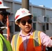 USACE project engineer conducts a site tour at the temporary school site in Lahaina, Hawai‘i