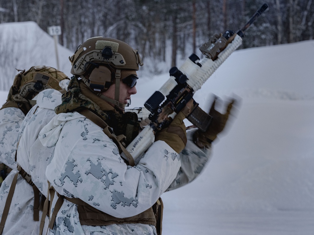 1st Battalion, 2nd Marine Regiment in Cold Weather Training during Nordic Response 24 in Norway