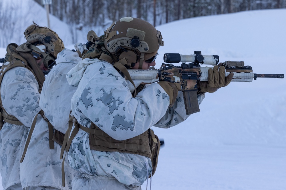 1st Battalion, 2nd Marines in Cold Weather Training during Nordic Response 24 in Norway