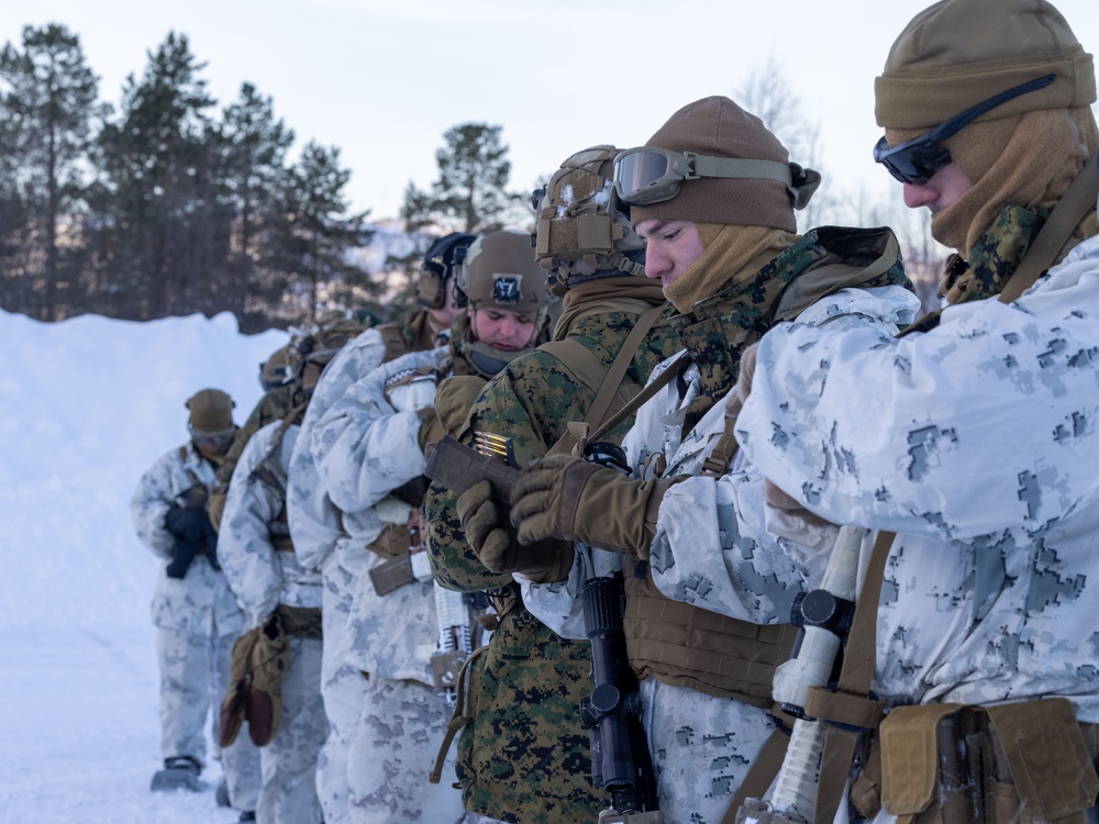 1st Battalion, 2nd Marines in Cold Weather Training during Nordic Response 24 in Norway