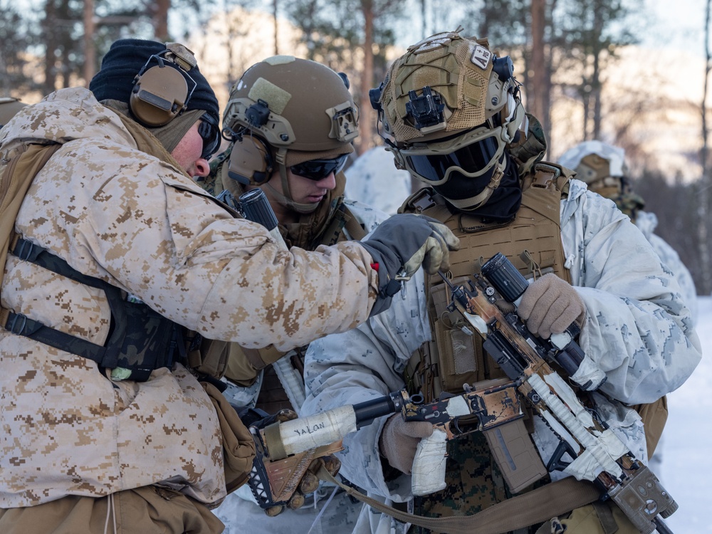 1st Battalion, 2nd Marines in Cold Weather Training during Nordic Response 24 in Norway