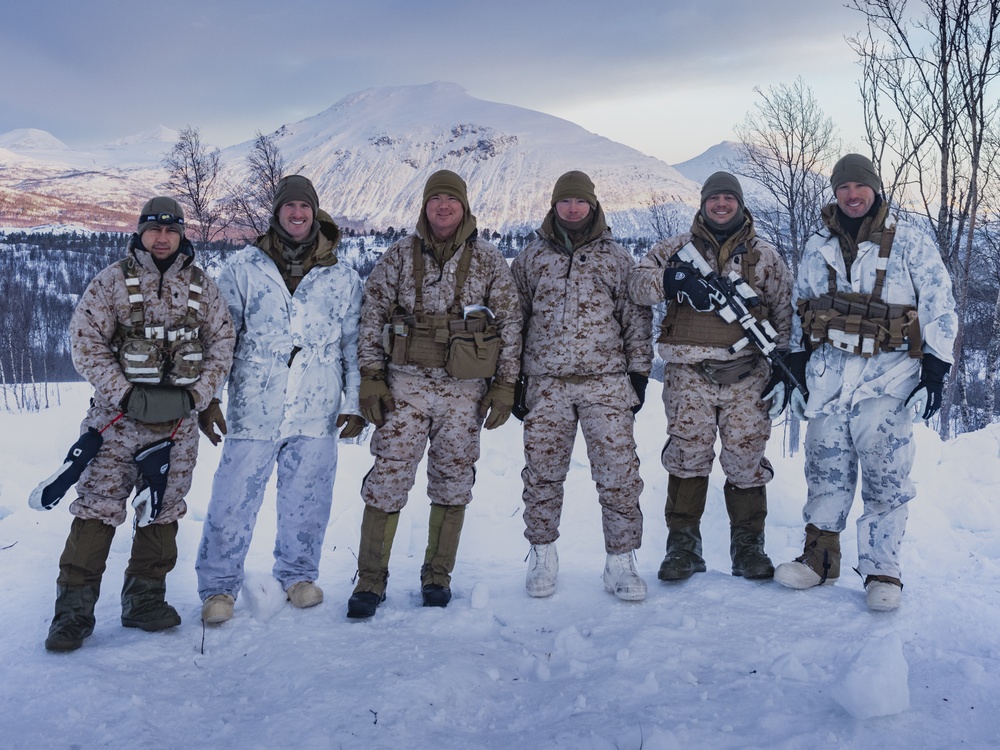 1st Battalion, 2nd Marines in Cold Weather Training during Nordic Response 24 in Norway