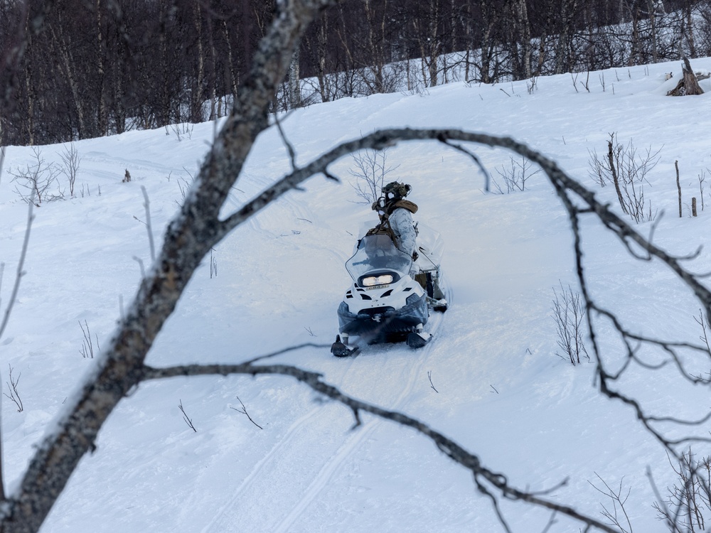 1st Battalion, 2nd Marines in Cold Weather Training during Nordic Response 24 in Norway