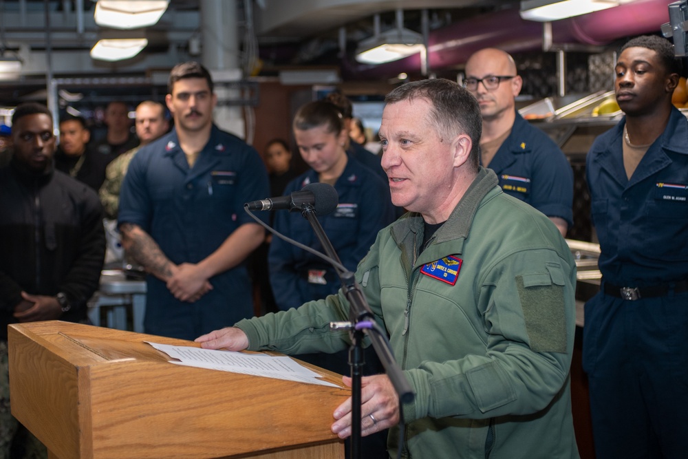 USS Ronald Reagan (CVN 76) hosts birthday celebration for the ship’s namesake President Ronald Reagan