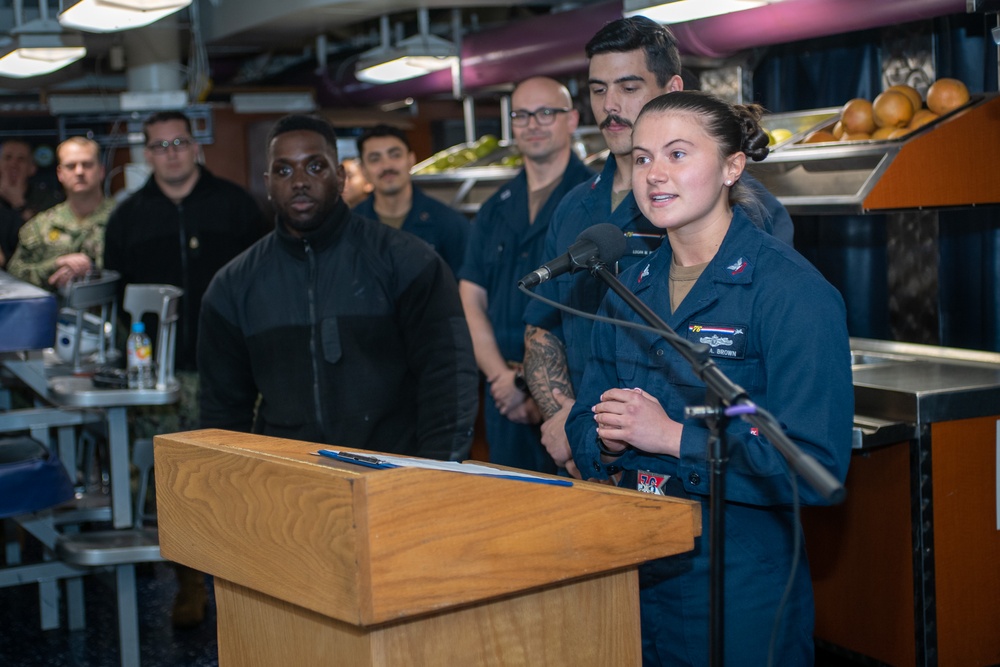 USS Ronald Reagan (CVN 76) hosts birthday celebration for the ship’s namesake President Ronald Reagan