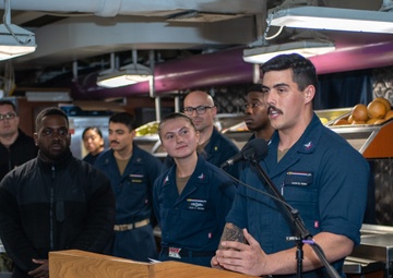 USS Ronald Reagan (CVN 76) hosts birthday celebration for the ship’s namesake President Ronald Reagan