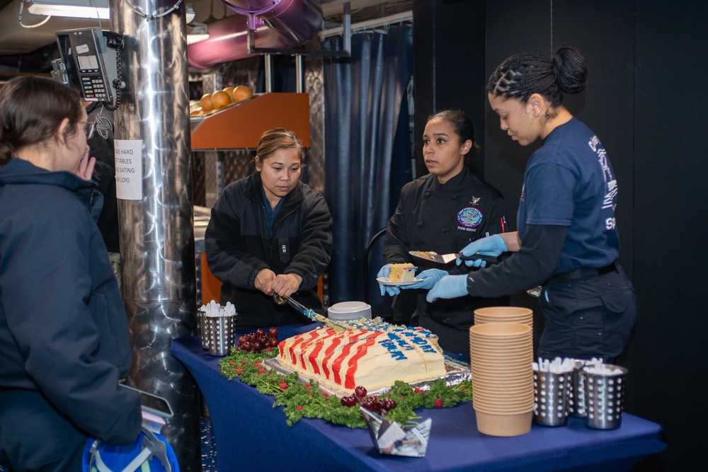 USS Ronald Reagan (CVN 76) hosts birthday celebration for the ship’s namesake President Ronald Reagan