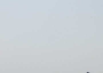 U.S. Air Force C-17 prepares for take off