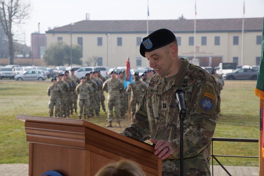 Change of Command Ceremony Bravo Company, 307th Military Intelligence Battalion