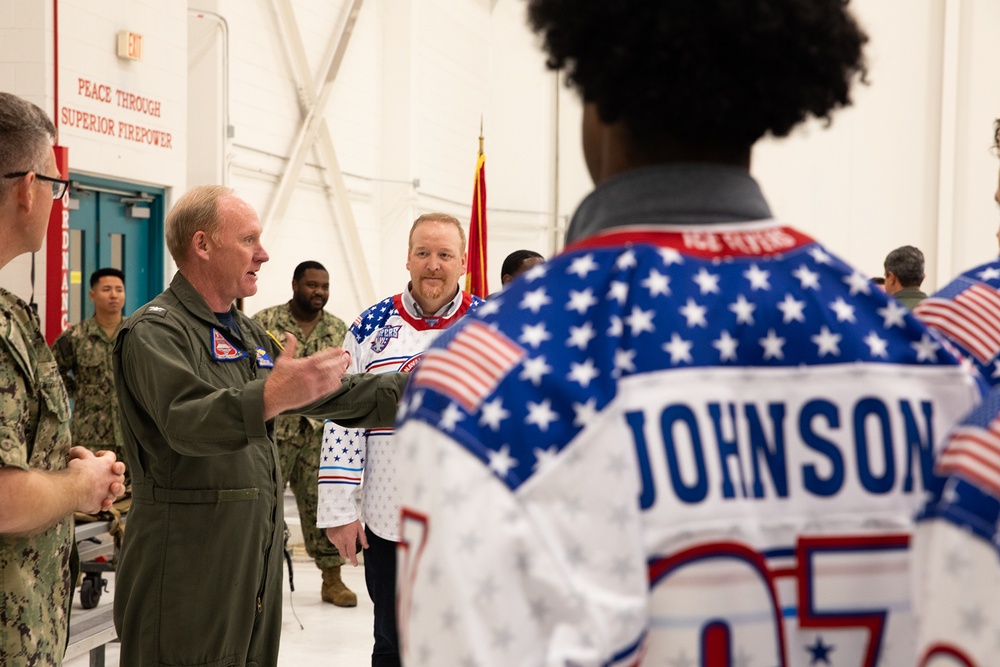 Pensacola Ice Flyers Visit NAS Pensacola