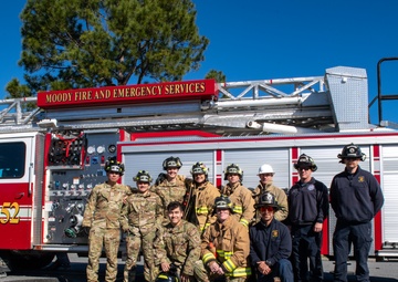 Moody, local Firefighters partner for aerial training