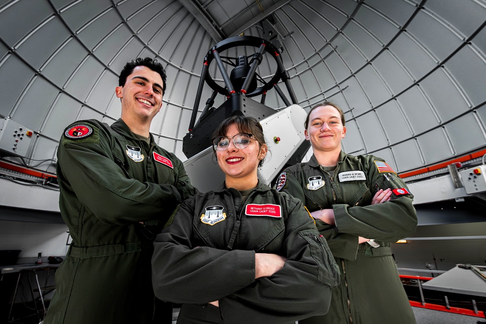 Cadets survey stars in nighttime sky