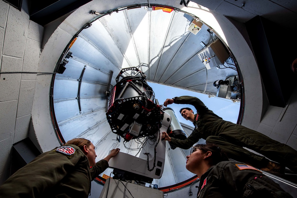 Cadets survey stars in nighttime sky