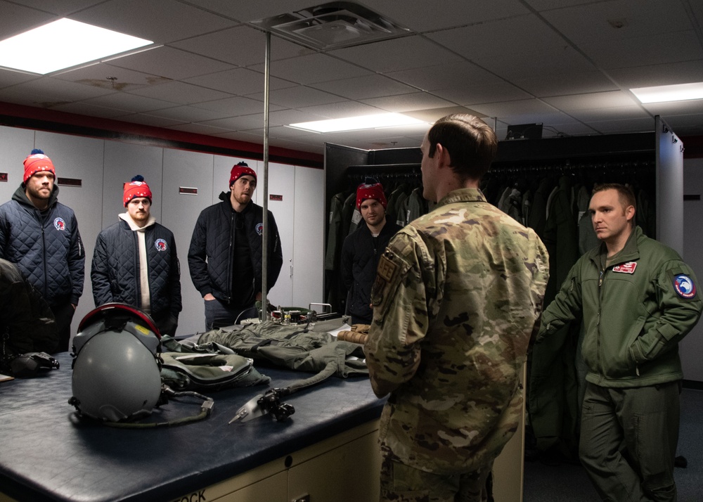 104th Fighter Wing hosts Springfield Thunderbirds for base tour