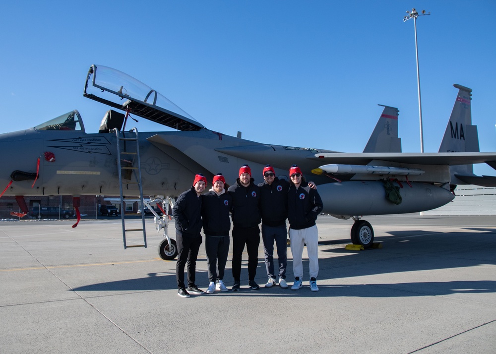 104th Fighter Wing hosts Springfield Thunderbirds for base tour