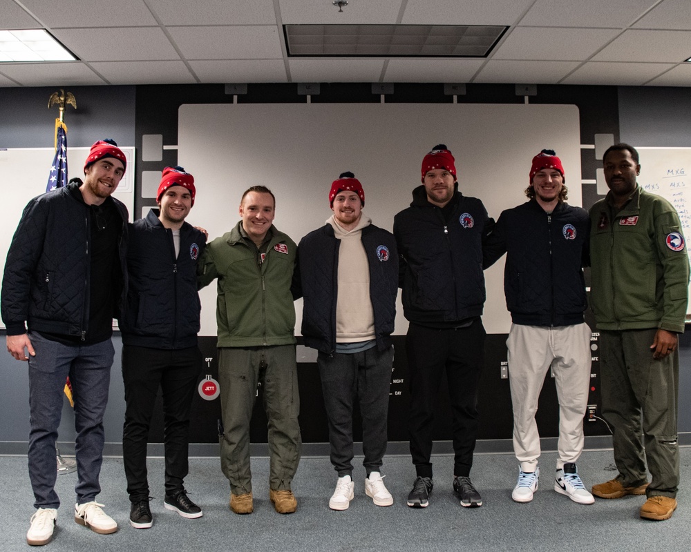 104th Fighter Wing hosts Springfield Thunderbirds for base tour