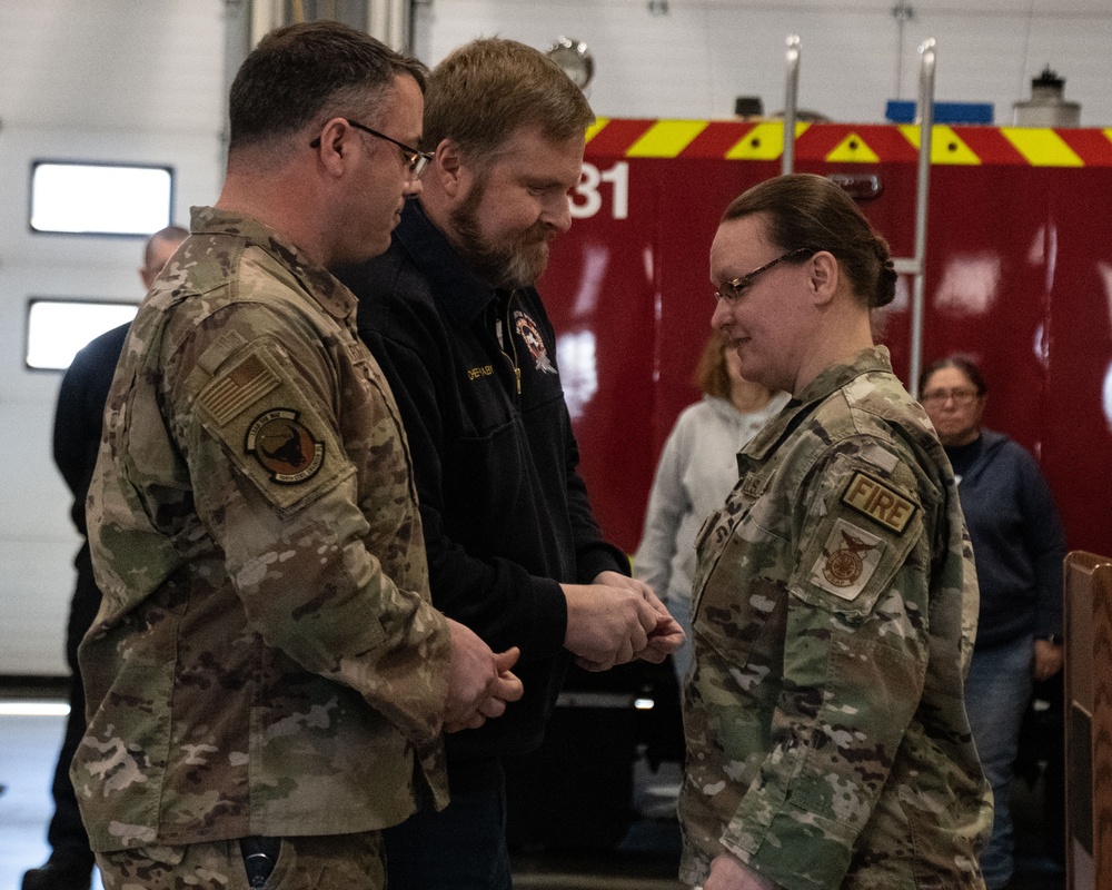 104th Fighter Wing promotes Sinclair to Lieutenant Colonel