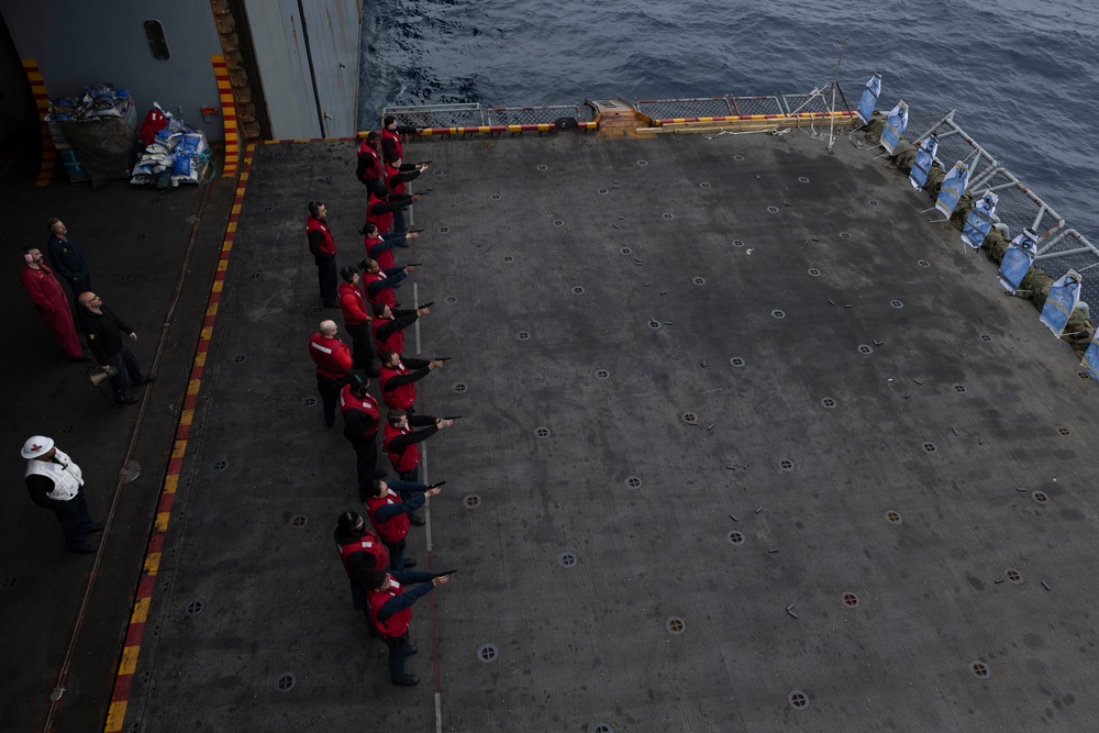 USS Bataan Sailors Participate in Live Fire Exercise
