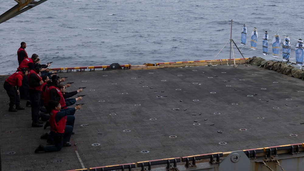 USS Bataan Sailors Participate in Live Fire Exercise