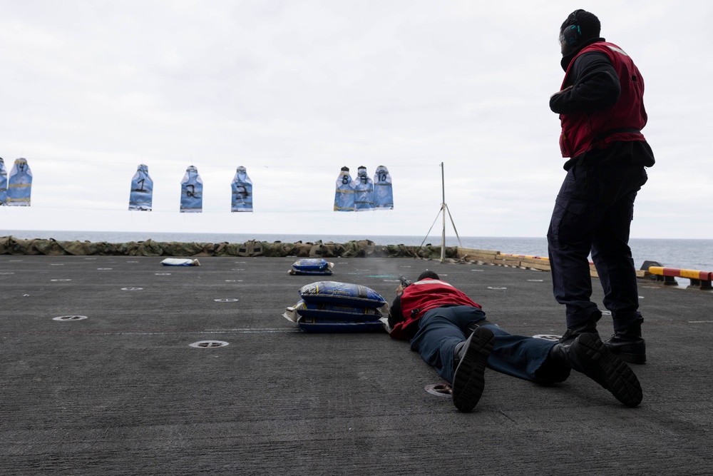 USS Bataan Sailors Participate in Live Fire Exercise