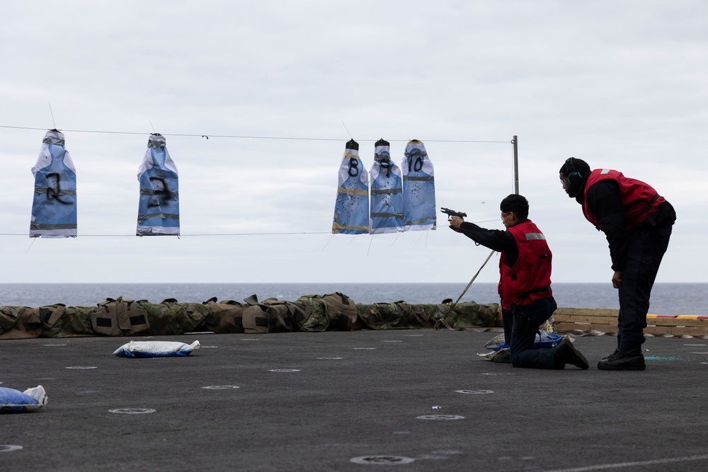 USS Bataan Sailors Participate in Live Fire Exercise
