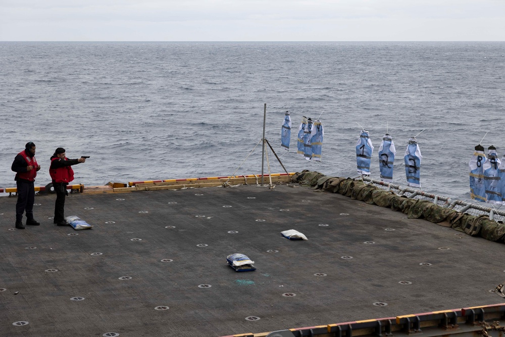USS Bataan Sailors Participate in Live Fire Exercise