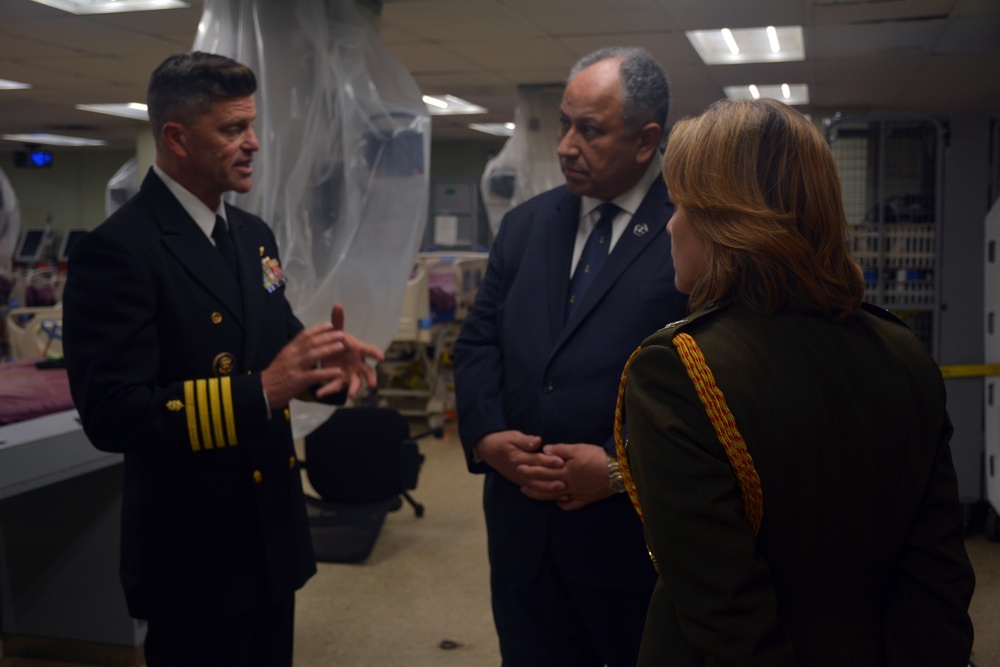 Secretary of the Navy Visits MSC Hospital Ship USNS Mercy