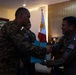 U.S. Marines and personnel from USAID receive recognition from the Acting Vice Commander of the Philippine Air Force