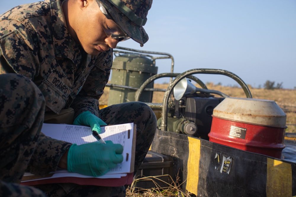 Fuel Quality Check at FARP on Ie Shima