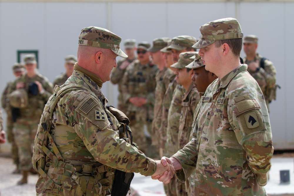 U.S. Forces in Jordan awarded the Combat Action Badge