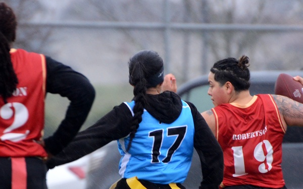 Rain doesn’t stop female flag football tournament