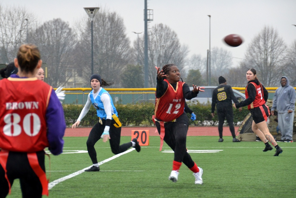 Rain doesn’t stop female flag football tournament