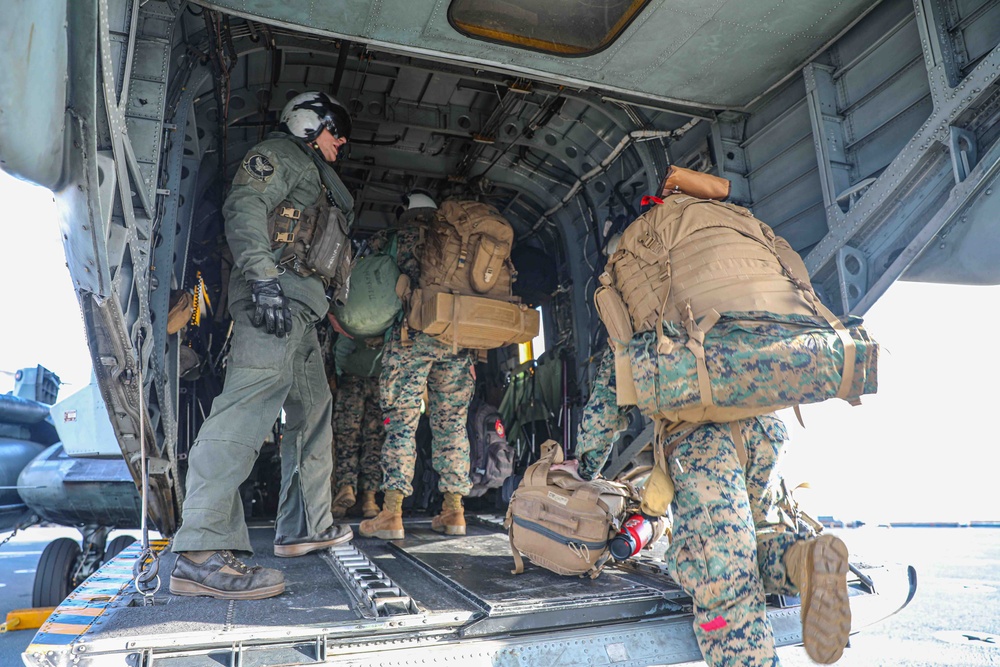 USS Carter Hall (LSD 50) Conducts Flight Quarters, Feb. 7, 2024