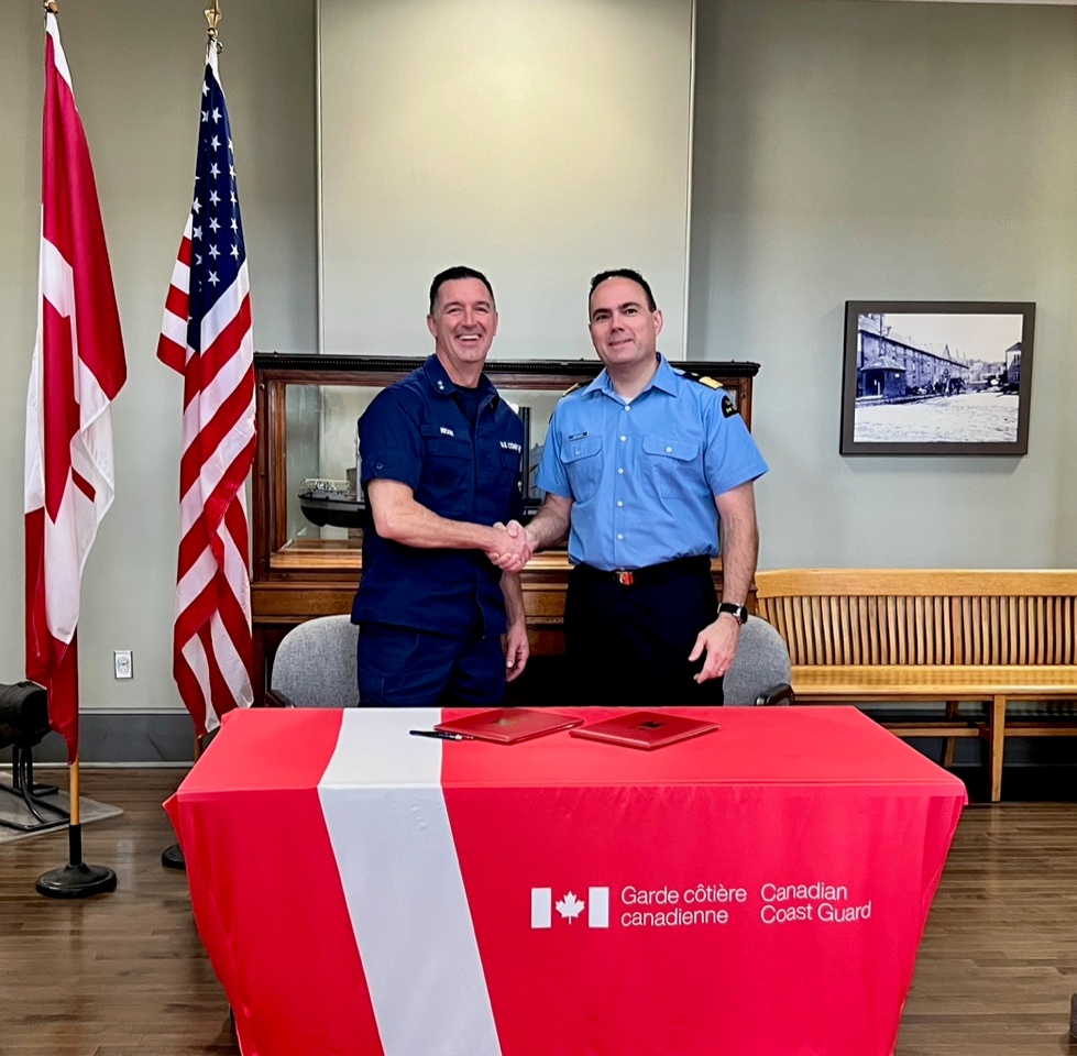 U.S. and Canadian Coast Guard sign Memorandum of Understanding for cooperation on Great Lakes icebreaking and maintaining aids to navigation