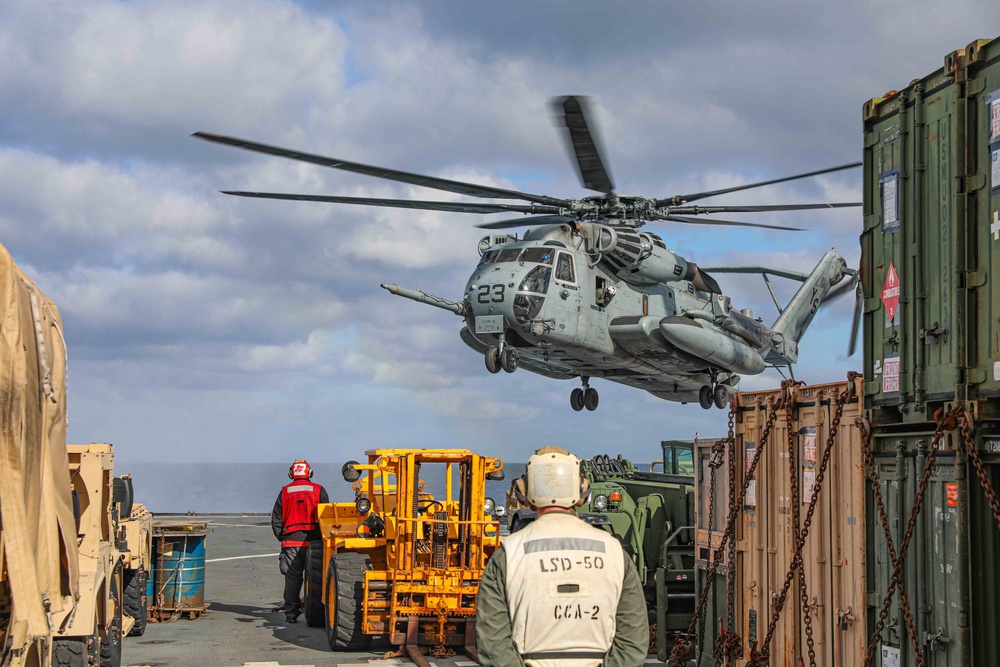 USS Carter Hall (LSD 50) Conducts Flight Quarters, Feb. 7, 2024